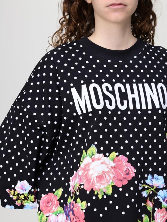 26SS 모스키노 롱 원피스 04660542 3888 Black - MOSCHINO