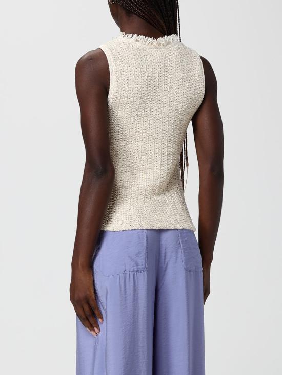 26SS 엠포리오 아르마니 민소매 티셔츠 EW002979AF22478 U1058 Beige - EMPORIO ARMANI