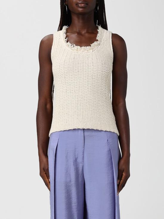 26SS 엠포리오 아르마니 민소매 티셔츠 EW002979AF22478 U1058 Beige