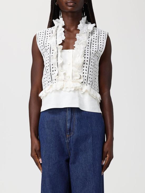 26SS 알베르타 페레티 민소매 티셔츠 08081623 0002 White