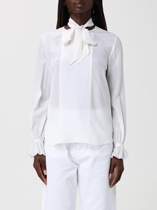 26SS 칼라거펠트 블라우스 81KW1602 100 White