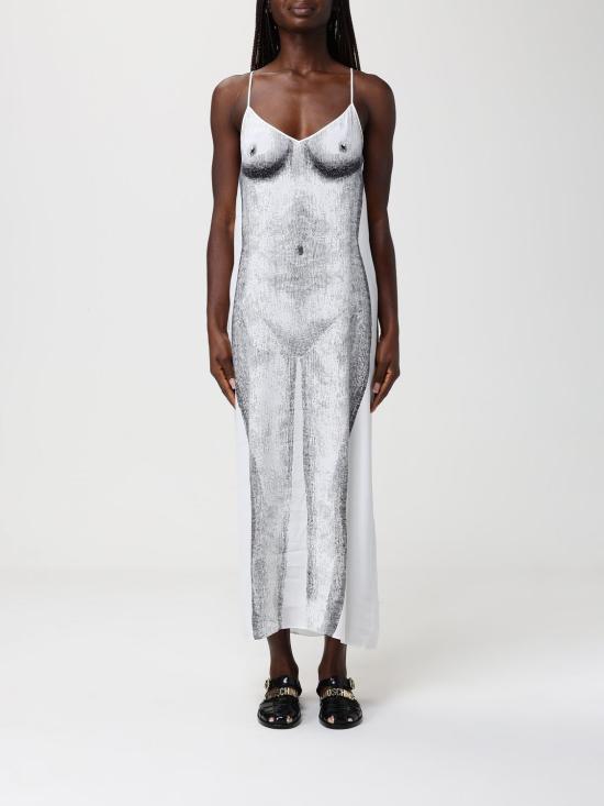 26SS 모스키노 롱 원피스 04560554 1001 Multicolor