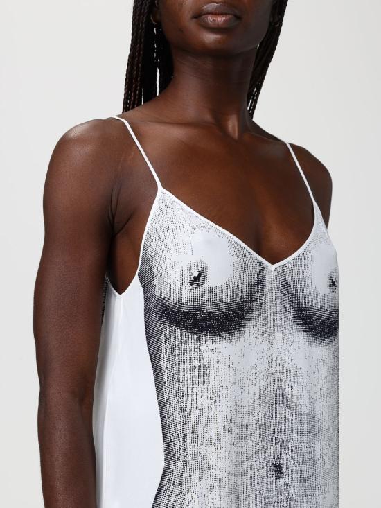 26SS 모스키노 롱 원피스 04560554 1001 Multicolor - MOSCHINO