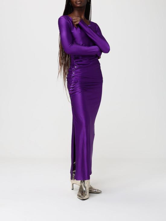 26SS 파코라반 긴팔 티셔츠 26PJTO176VI0267 P535 Violet - PACO RABANNE