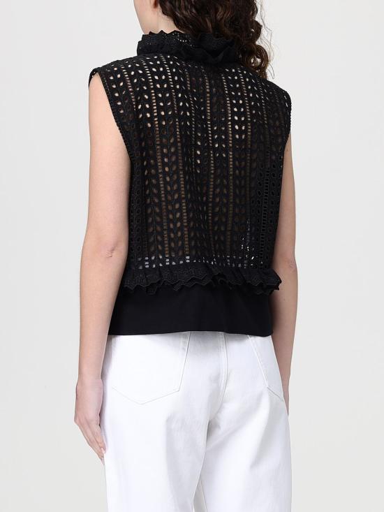 26SS 알베르타 페레티 민소매 티셔츠 08081623 0555 Black - ALBERTA FERRETTI