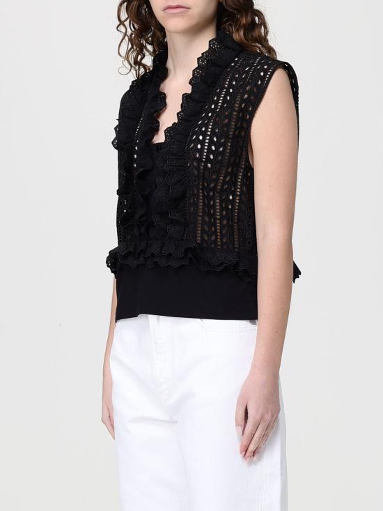 26SS 알베르타 페레티 민소매 티셔츠 08081623 0555 Black - ALBERTA FERRETTI