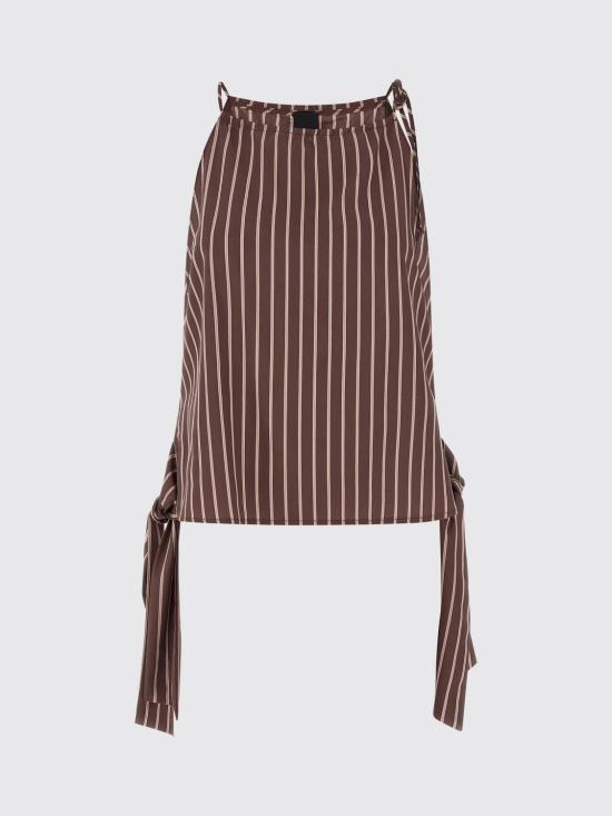 26SS 핑코 민소매 티셔츠 106671A33Q LN1 Brown - PINKO