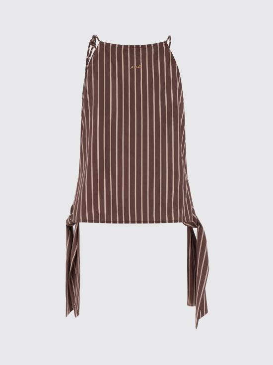 26SS 핑코 민소매 티셔츠 106671A33Q LN1 Brown - PINKO