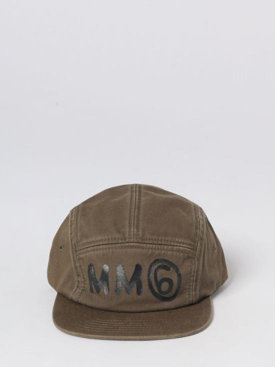 26SS [키즈] MM6 메종마르지엘라 모자 M61031MM05S M6514 Kaki - MM6 MAISON MARGIELA