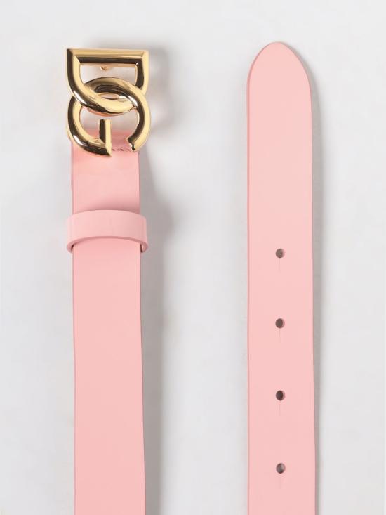 26SS [키즈] 돌체앤가바나 가죽 벨트 EE0068A1067 80416 Pink - DOLCE & GABBANA
