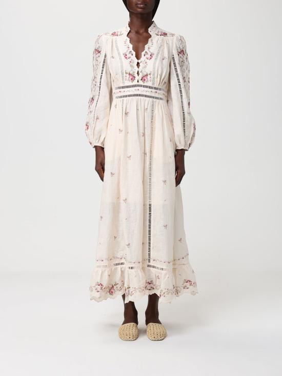 26SS 짐머만 롱 원피스 5372DRS264 CPKR Yellow Cream