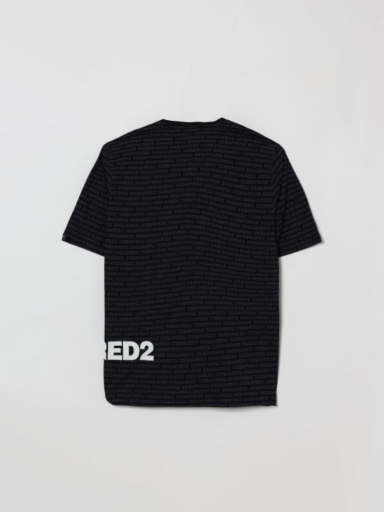 26SS [키즈] 디스퀘어드2 티셔츠 DQ3303D0AH8 DQ900 Black - DSQUARED2
