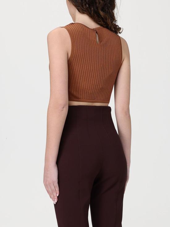 26SS 엘리자베타프랜치 민소매 티셔츠 TK76S61E2 600 Leather - ELISABETTA FRANCHI