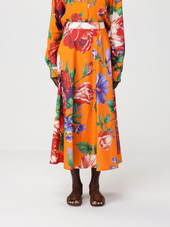 26SS 모스키노 롱 스커트 01020565 1124 Orange