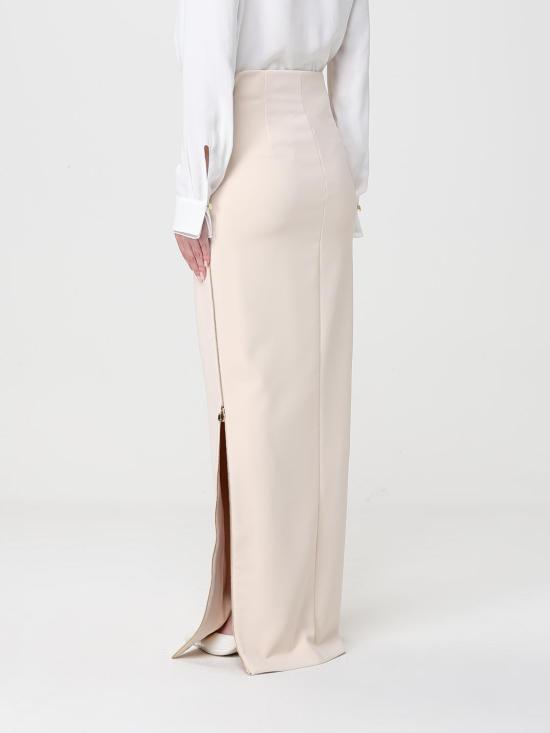 26SS 엘리자베타프랜치 롱 스커트 GO16561E2 193 Butter - ELISABETTA FRANCHI