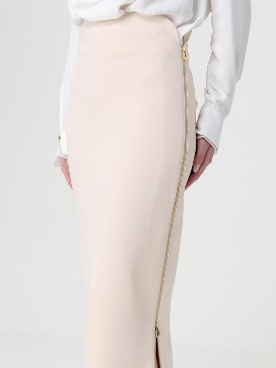 26SS 엘리자베타프랜치 롱 스커트 GO16561E2 193 Butter - ELISABETTA FRANCHI