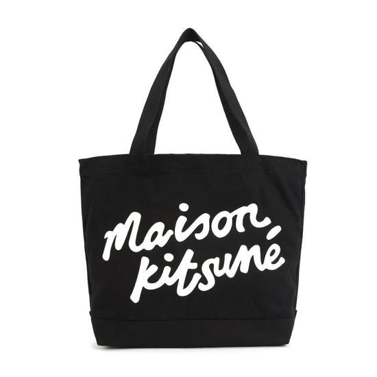 26SS 메종키츠네 핸드라이팅 토트백 PW05124WW9042 P199 BLACK