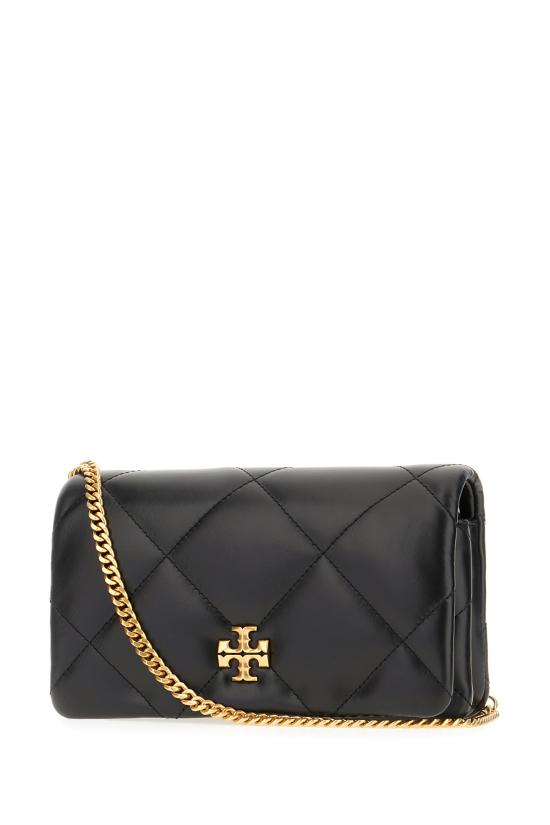 26SS 토리버치 키라 다이아몬드 퀼트 체인 월렛 158624 001 BLACK - TORY BURCH