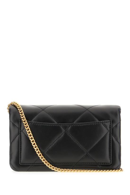 26SS 토리버치 키라 다이아몬드 퀼트 체인 월렛 158624 001 BLACK - TORY BURCH