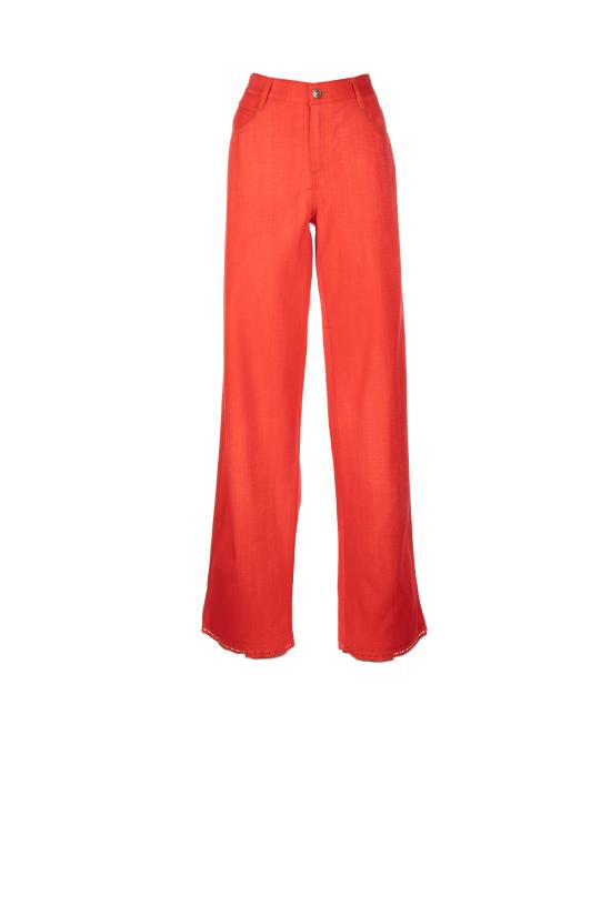 26SS 에르마노 설비노 스트레이트 팬츠 D487P367RTEEMY 4805 Rosso