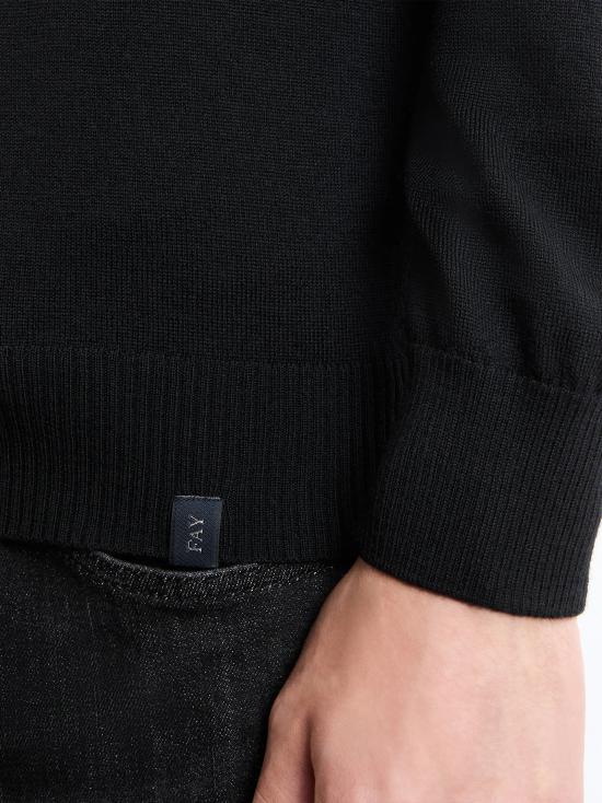 25FW 페이 스웨터 NMMC1492420CQT B999 NERO - FAY