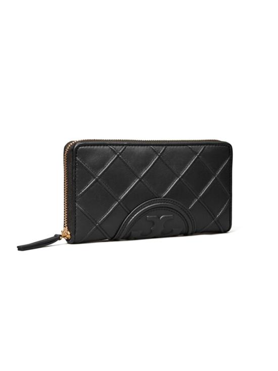 25FW 토리버치 플레밍 소프트 집 장지갑 140344 001 BLACK - TORY BURCH