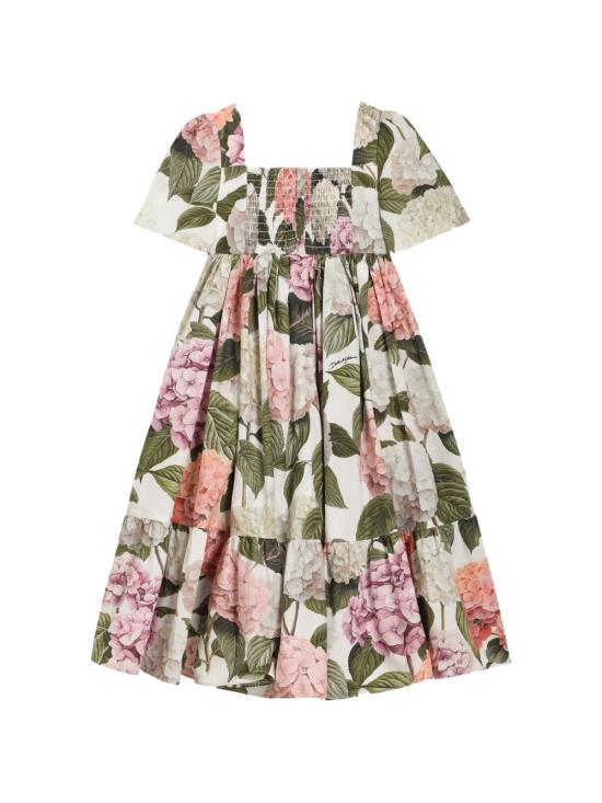 26SS [키즈] 돌체앤가바나 원피스 L53DE7 HS5T6HA5XG White - DOLCE & GABBANA