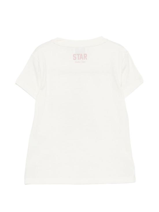 26SS [키즈] 골든구스 티셔츠 GKP01273 P00248611560 White - GOLDEN GOOSE