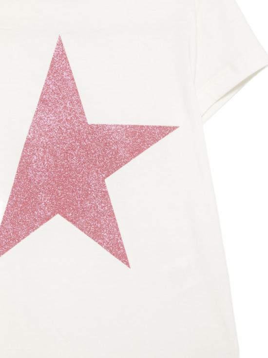 26SS [키즈] 골든구스 티셔츠 GKP01273 P00248611560 White - GOLDEN GOOSE