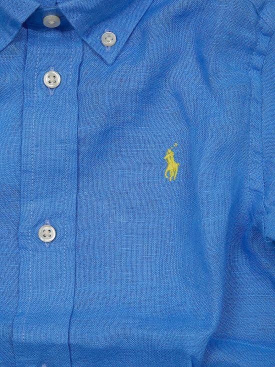 26SS [키즈] 랄프 로렌 셔츠 323967600 001 HARBOR ISLAND BLUE - RALPH LAUREN
