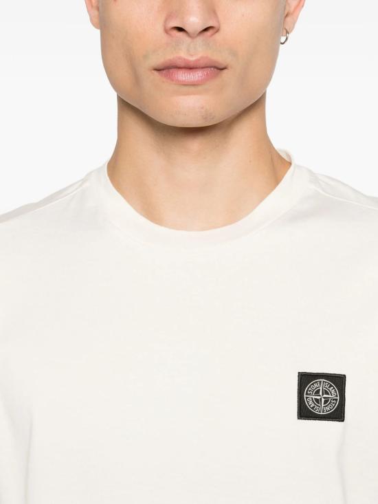26SS 스톤 아일랜드 반팔 티셔츠 L1S152100027S0013V0093 IVORY DOM - STONE ISLAND