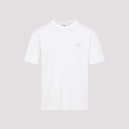 26SS 씨피 컴퍼니 반팔 티셔츠 20CMTS086A005100W103 GAUZE WHITE DOM