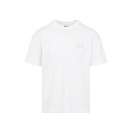 26SS 씨피 컴퍼니 반팔 티셔츠 20CMTS086A005100W103 GAUZE WHITE DOM - C.P. COMPANY