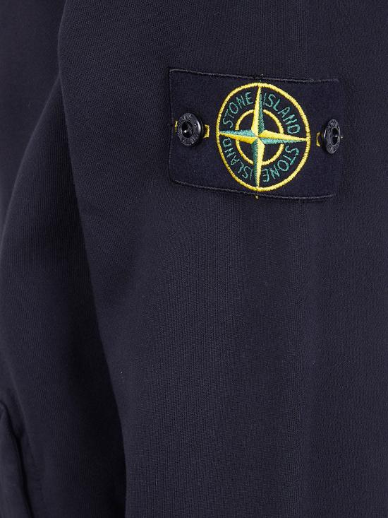 26SS 스톤 아일랜드 오가닉 코튼 플리스 레귤러 핏 포켓 트랙 자켓 L1S15 6100063 S0051 V0029 BLACK DOM - STONE ISLAND