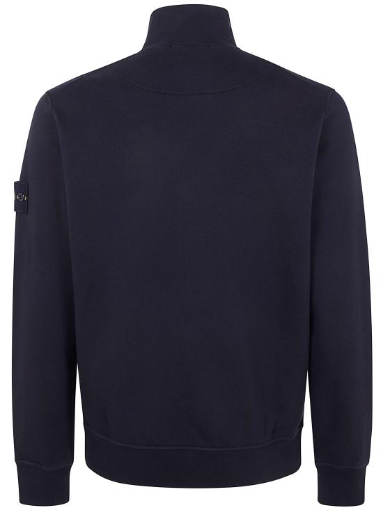 26SS 스톤 아일랜드 오가닉 코튼 플리스 레귤러 핏 포켓 트랙 자켓 L1S15 6100063 S0051 V0029 BLACK DOM - STONE ISLAND