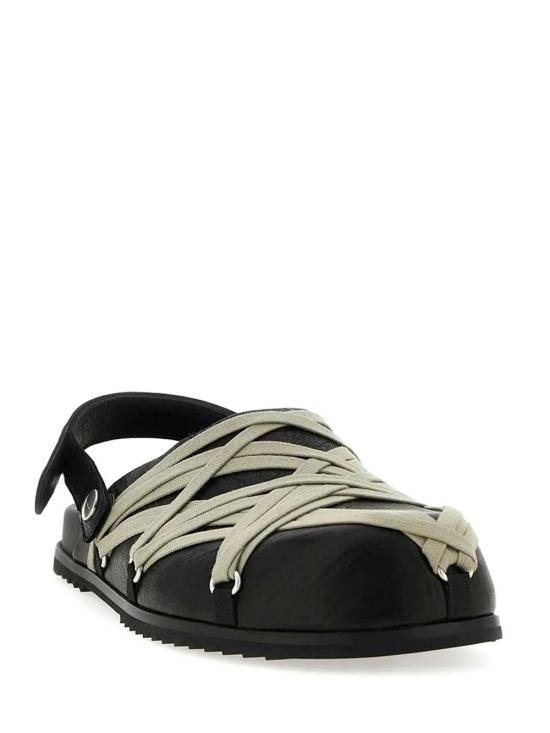 26SS 릭 오웬스 샌들 RP01F6817LGYW1 9 BLACK - RICK OWENS