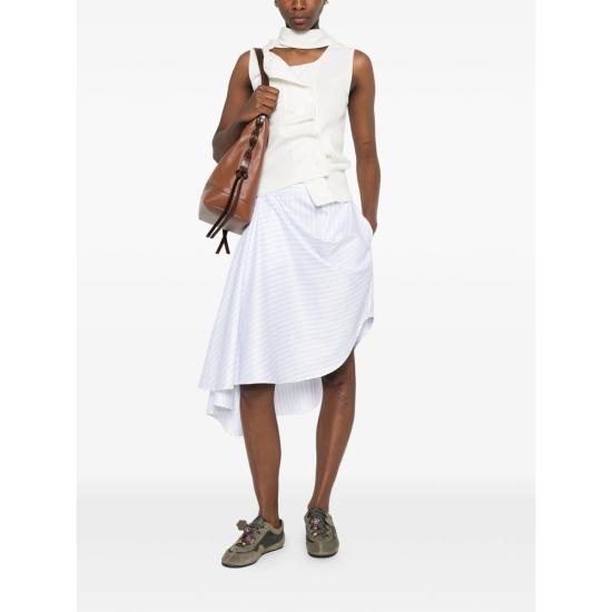 26SS JW앤더슨 미디 스커트 SK0206 PG1892 023 WHITE BLUE - JW ANDERSON