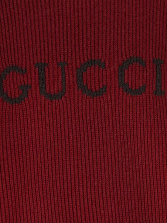 25FW 구찌 울 캐시미어 립 니트 스웨터 833499XKEYJ6005 Bordeaux - GUCCI