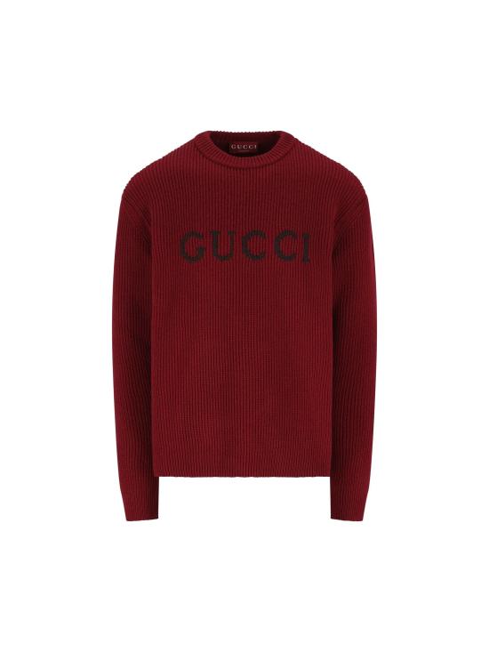 25FW 구찌 울 캐시미어 립 니트 스웨터 833499XKEYJ6005 Bordeaux