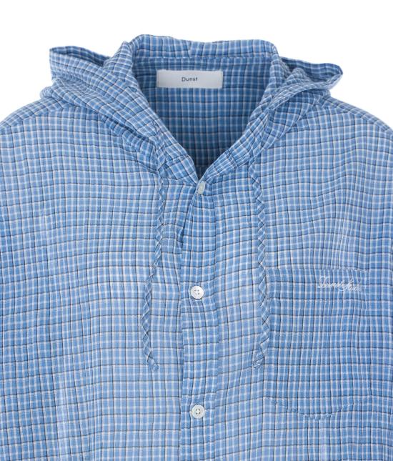26SS 던스트 셔츠 UDSH6A107B1 SOFT BLUE CHECK Blue - DUNST