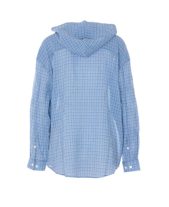 26SS 던스트 셔츠 UDSH6A107B1 SOFT BLUE CHECK Blue - DUNST