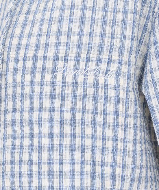 26SS 던스트 셔츠 UDSH6A107CR CREAM CHECK Blue - DUNST