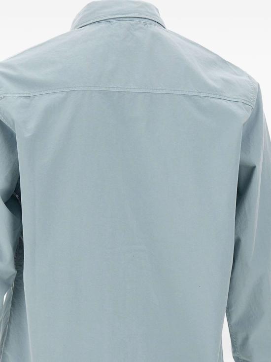 26SS 씨피 컴퍼니 오가닉 개버딘 지퍼 렌즈 오버셔츠 20CMOS705A 110143G809 Light Grey - C.P. COMPANY