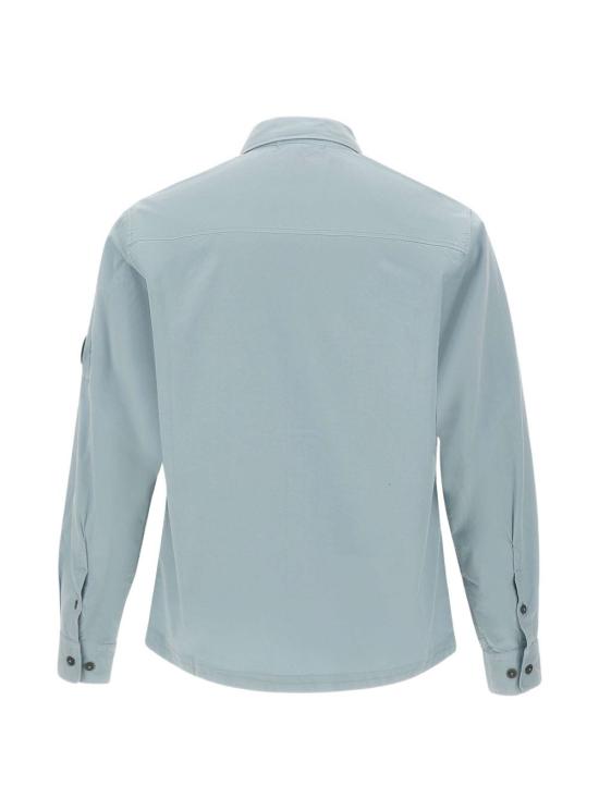 26SS 씨피 컴퍼니 오가닉 개버딘 지퍼 렌즈 오버셔츠 20CMOS705A 110143G809 Light Grey - C.P. COMPANY