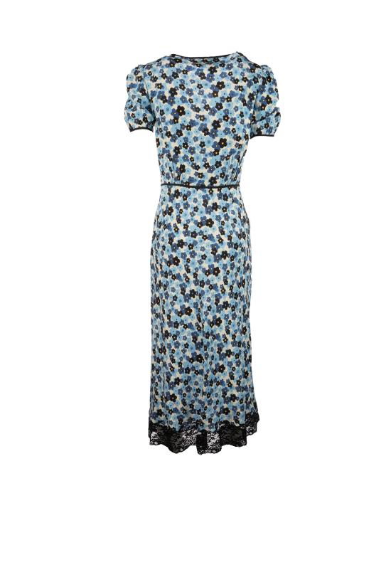 26SS 미우미우 롱 원피스 MF62121877 F0EL0 AVORIO CELESTE - MIU MIU