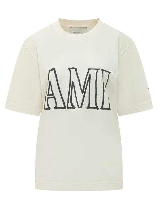 26SS 아미 반팔 티셔츠 UTS380726 136 WHITE NATURAL