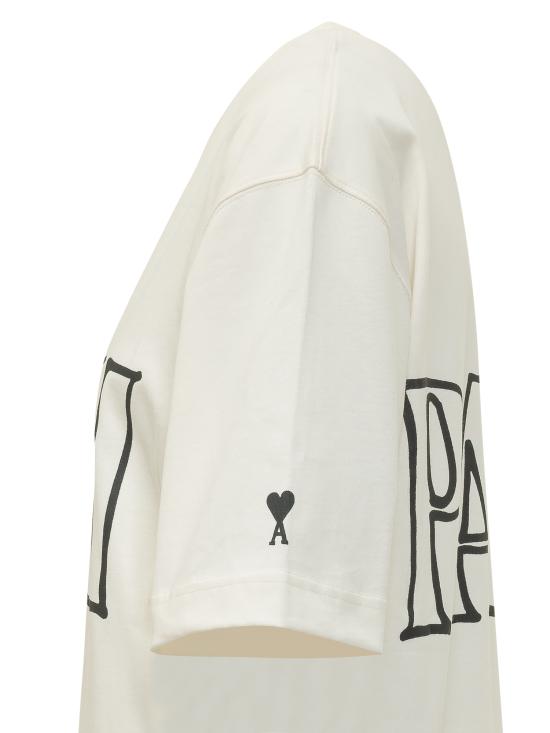 26SS 아미 반팔 티셔츠 UTS380726 136 WHITE NATURAL - AMI