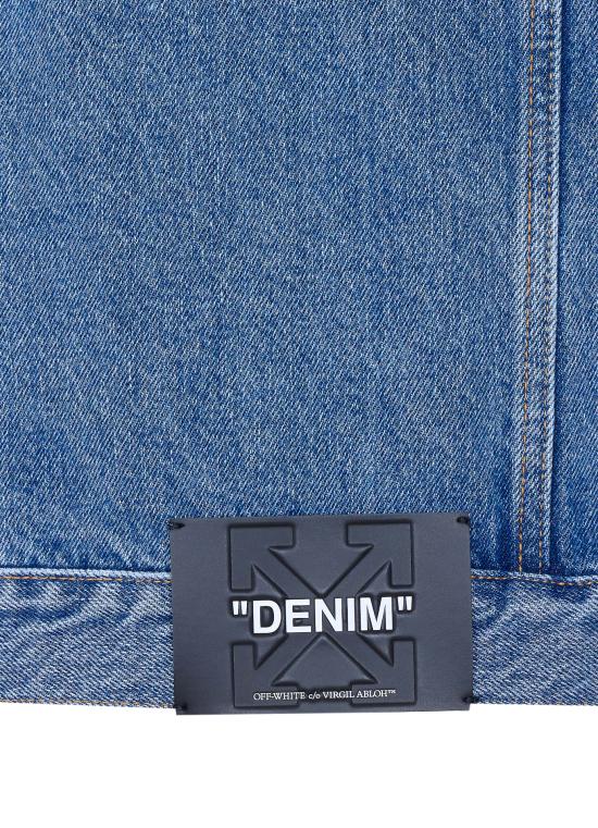 26SS 오프화이트 수트 자켓 OMYE09QS26DEN002 4000 Blue - OFF WHITE