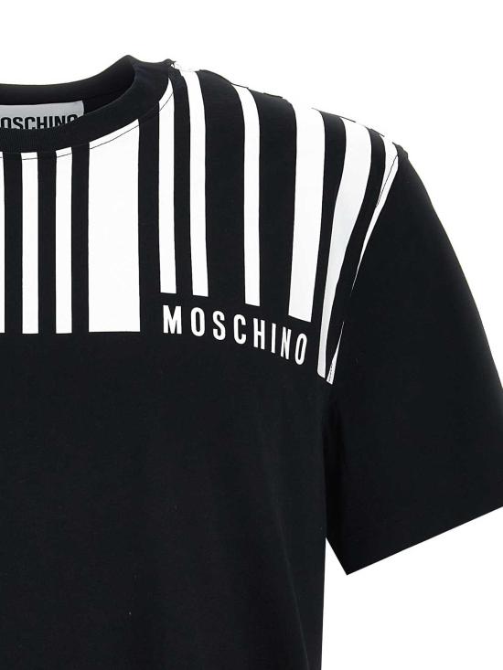 26FW 모스키노 반팔 티셔츠 0712 5241 1555 NERO BIANCO - MOSCHINO