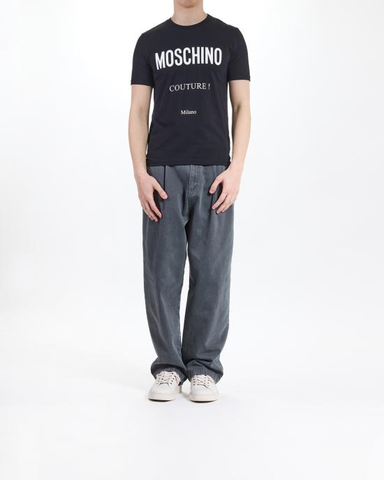 26SS 모스키노 반팔 티셔츠 0708 5239 1555 NERO - MOSCHINO
